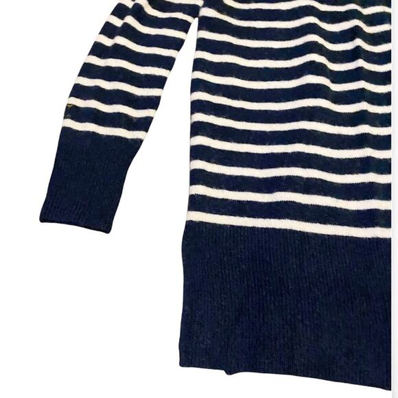 Madewell Walker Blue Striped Wool Blend Cardigan XS - Picture 6 of 10